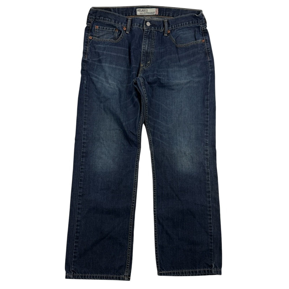 Levi's 559 Relaxed Straight Leg Denim Blue Jeans Tag 36x30 (36x29) 100% Cotton‎